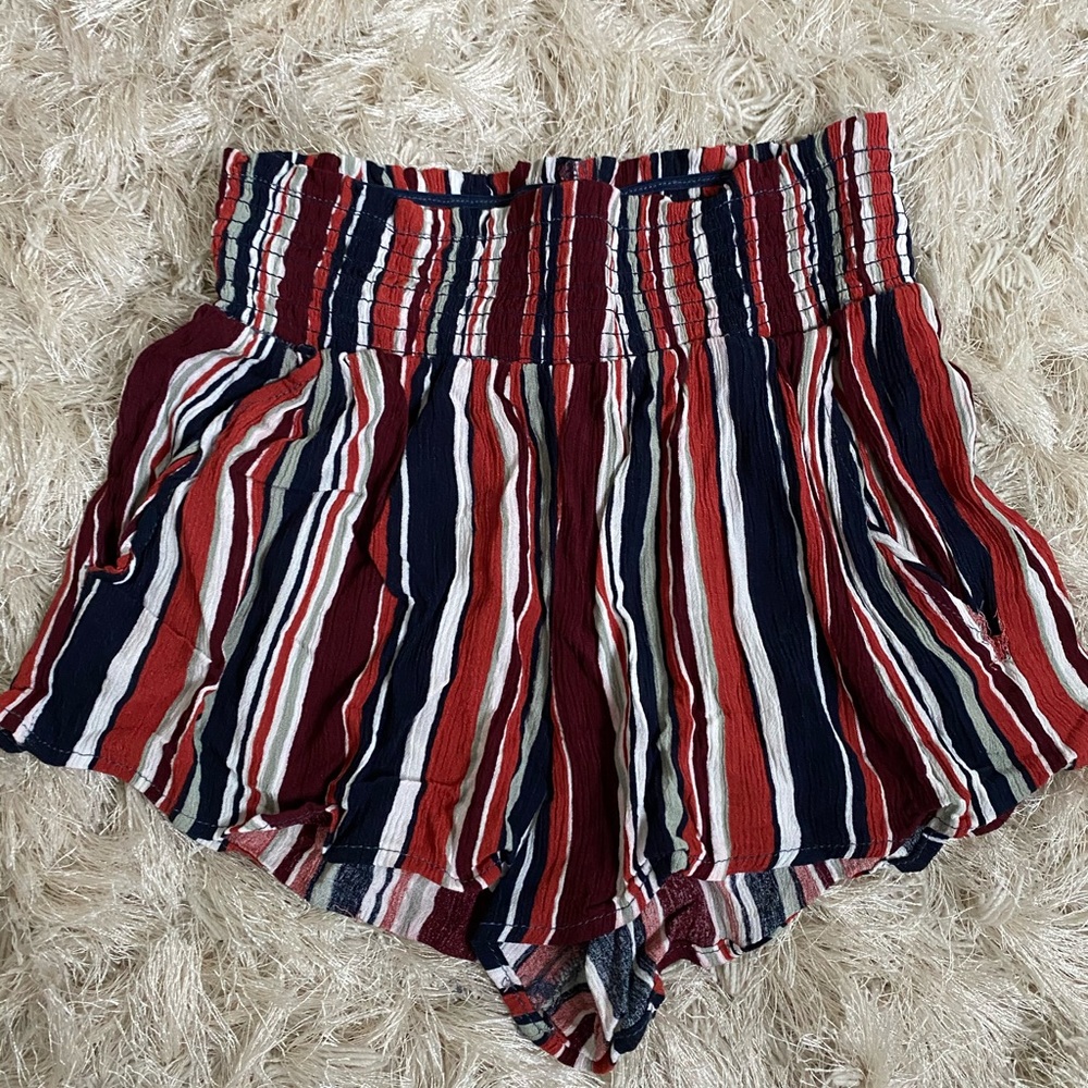 Striped Flowy Shorts